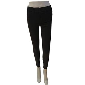 Democracy "Ab"solution Black Ponte Knit Ankle Trouser Legging size 2